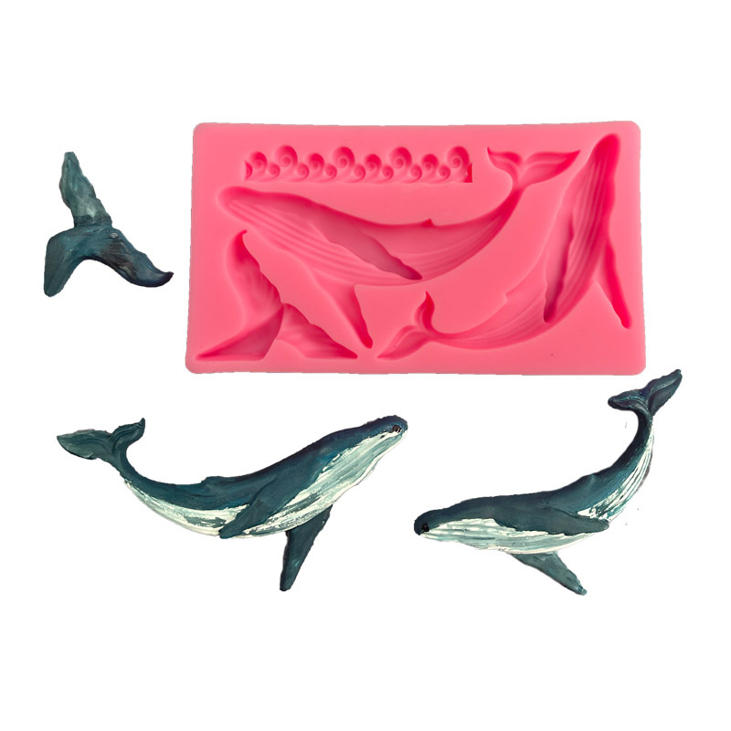 Marine Aquarium Decorations - DIY Whale Silicone Mold Ocean Series
