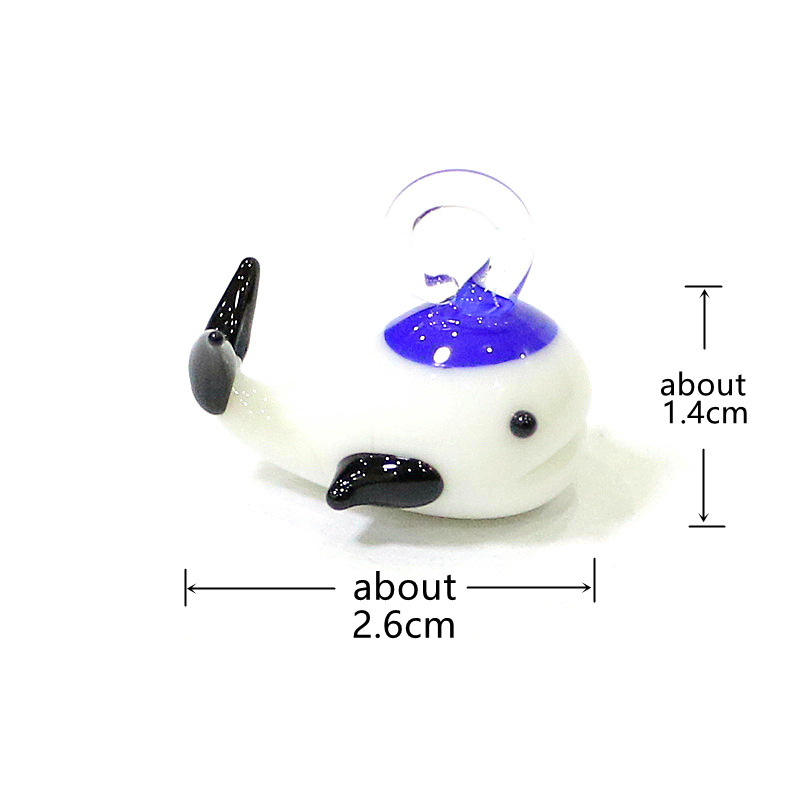 Mini Glass Whale Pendant Cute  - огляд і ціна Marine Aquarium Japan