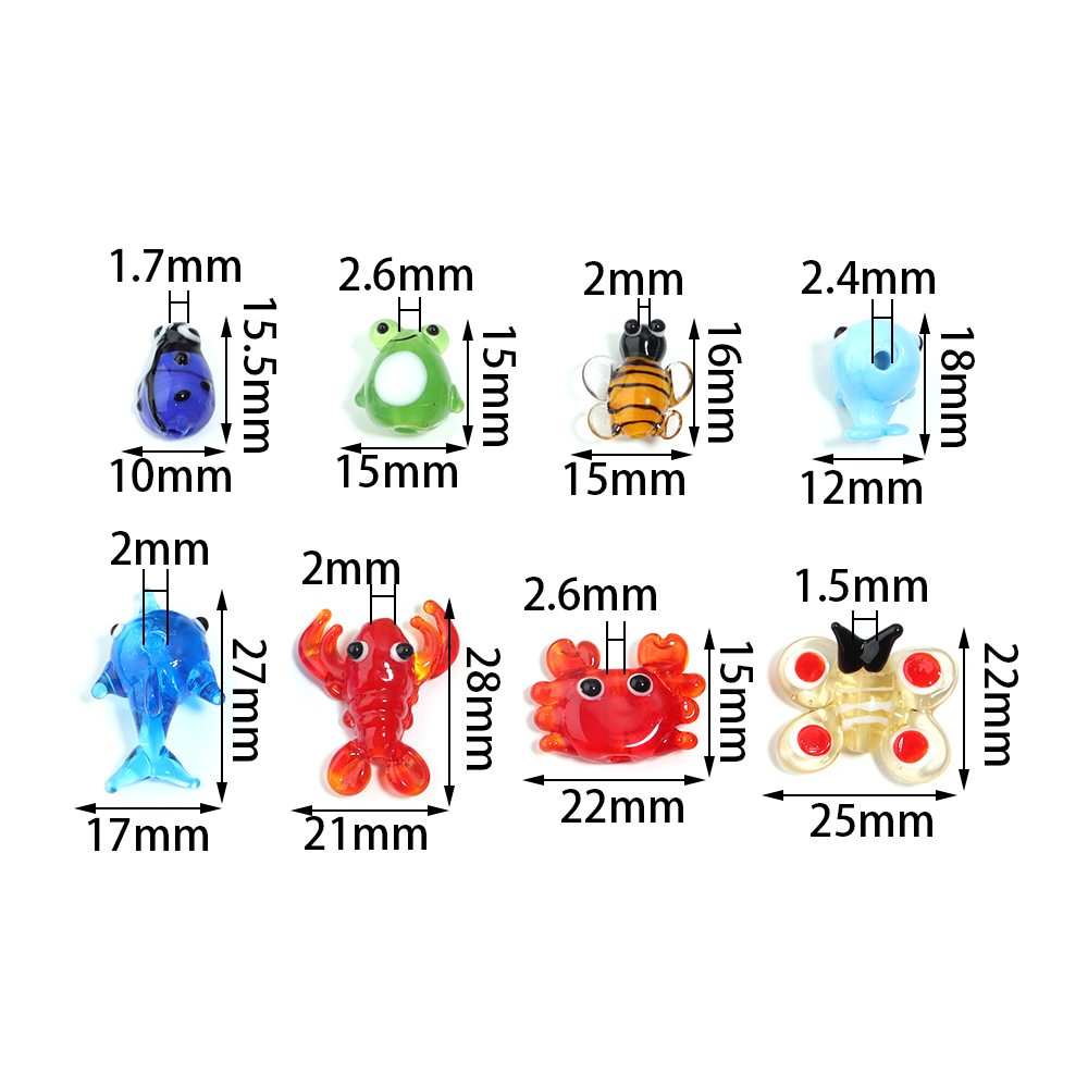 2Pcs Glass Pendant Marine Anim - огляд і ціна Marine Aquarium Decorations