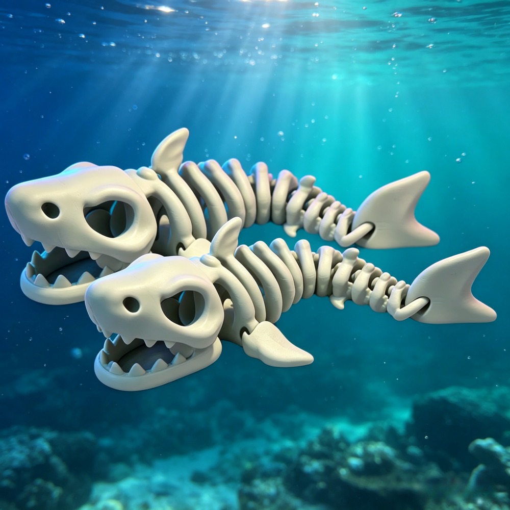 Shark Skeleton Aquarium Decor  - огляд і ціна Marine Aquarium Decorations