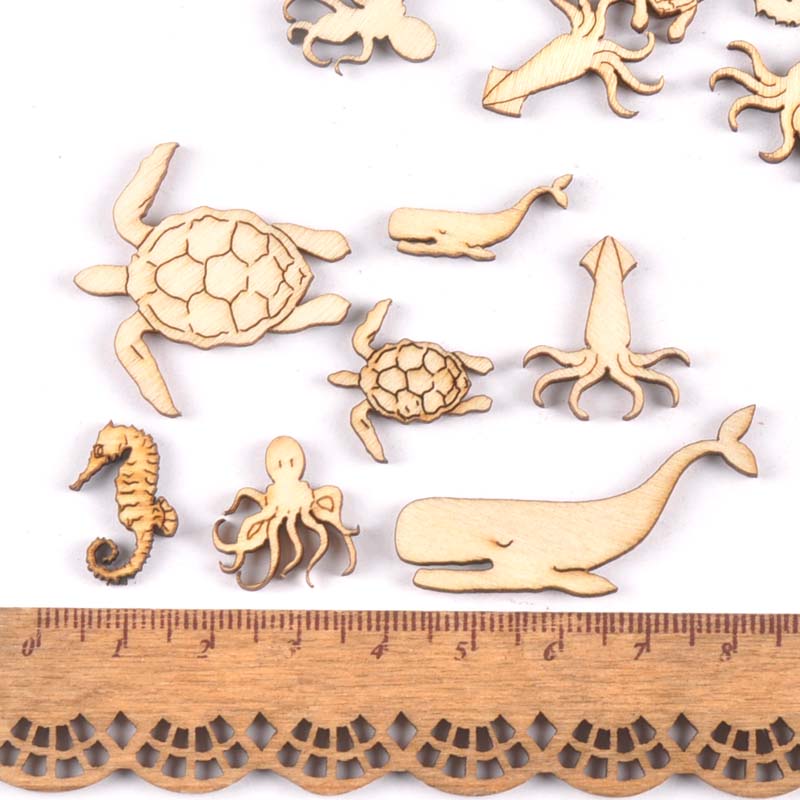 20Pcs 25-40mm Sea Turtle/horse - огляд і ціна Marine Aquarium Decorations