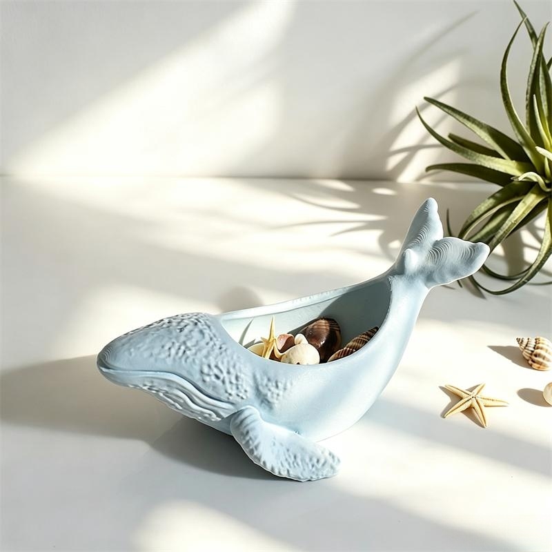 Whale Shape Cement Flowerpot S - огляд і ціна Marine Aquarium Decorations