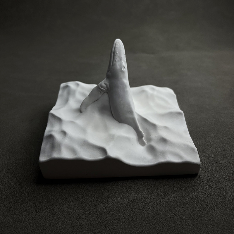 Humpback Whale Statue Plaster  - огляд і ціна Marine Aquarium Decorations