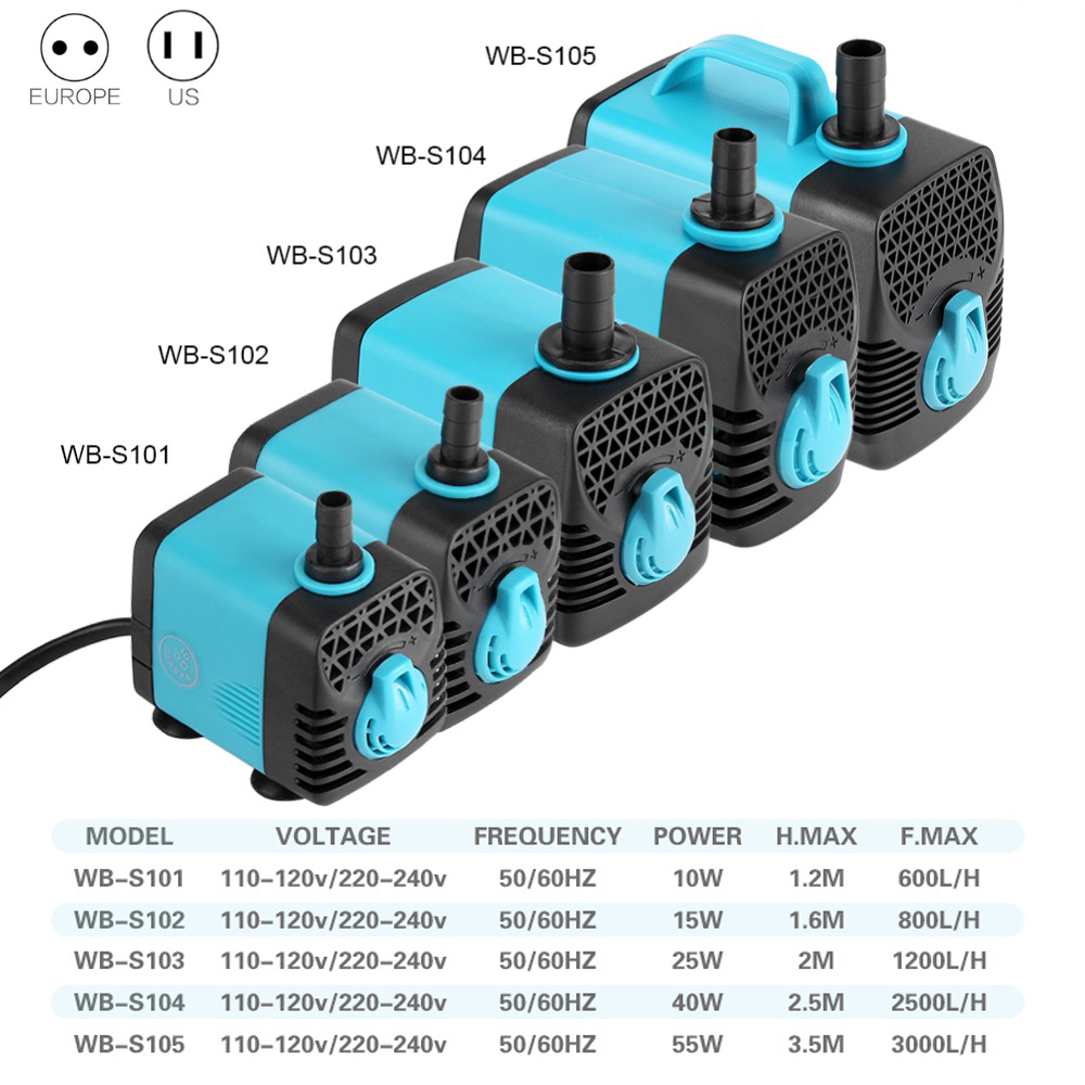 220V Ultra Quiet Submersible W - огляд і ціна Marine Aquarium Water