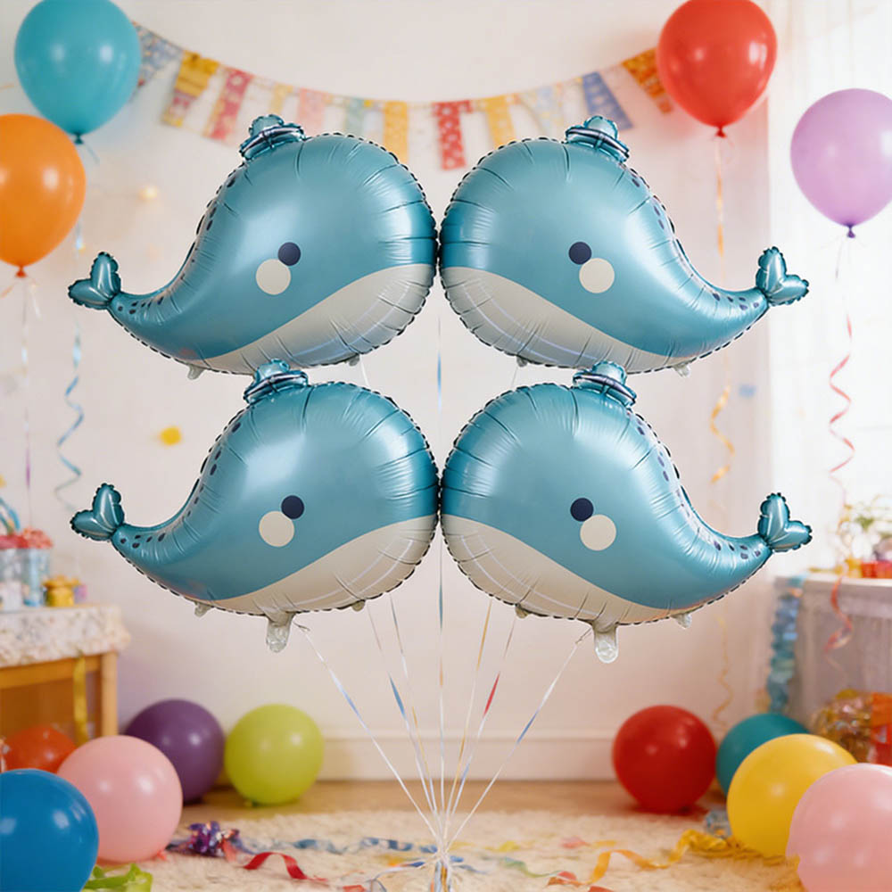 5pcs Cartoon Whale Foil Balloo - огляд і ціна Marine Aquarium Decorations